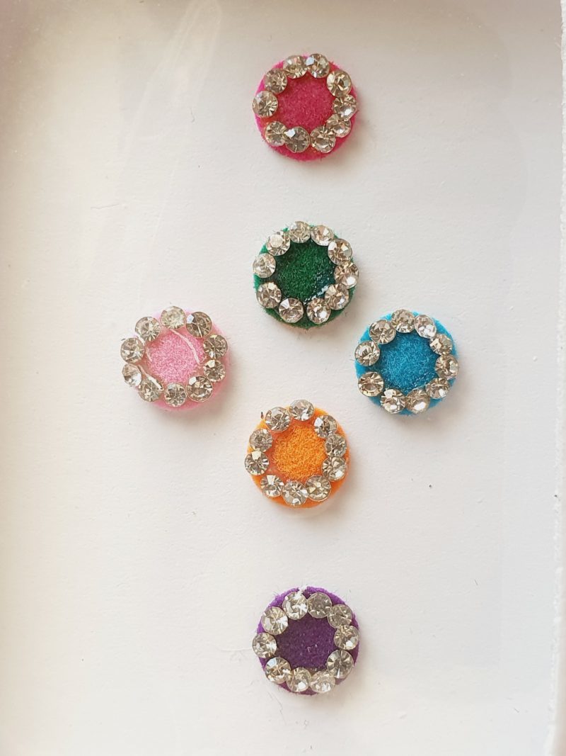 PRC060 Round Coloured Crystal Fancy Bindis