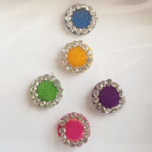 PRC061 Round Coloured Crystal Fancy Bindis  1