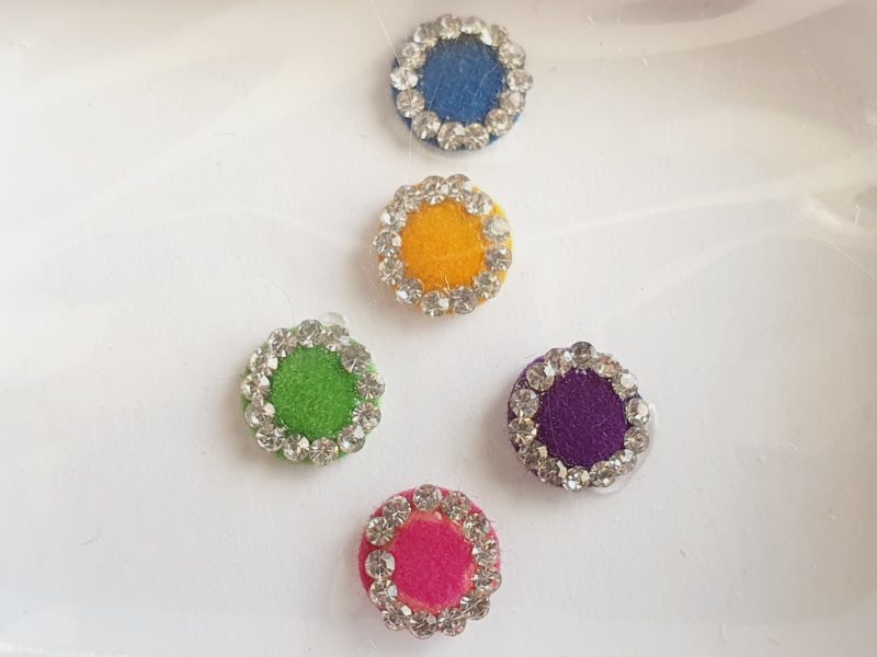 PRC061 Round Coloured Crystal Fancy Bindis