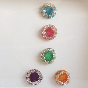 PRC062 Round Coloured Crystal Fancy Bindis  1