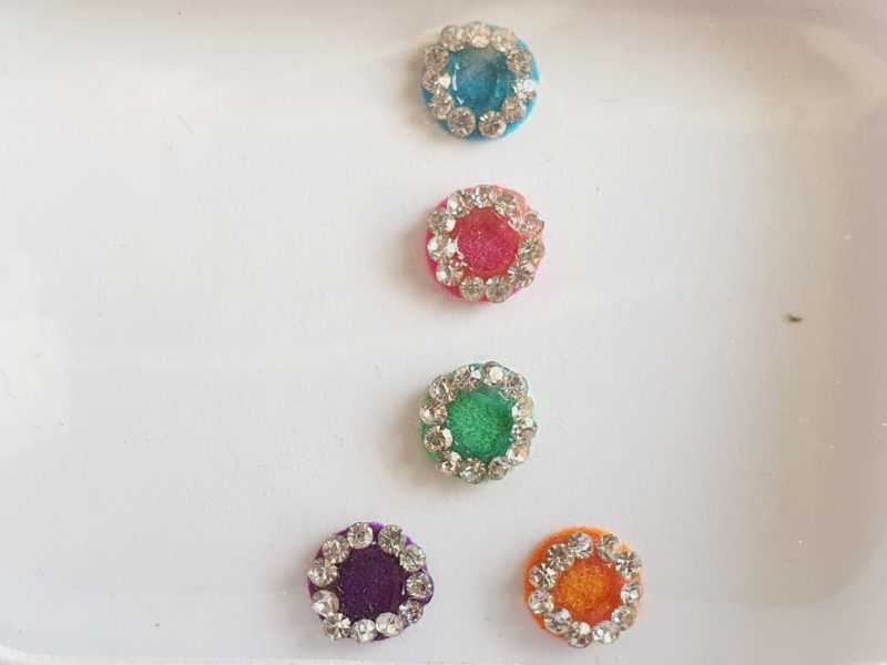 PRC062 Round Coloured Crystal Fancy Bindis