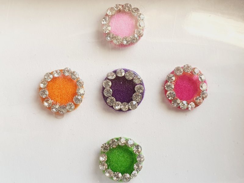 PRC064 Round Coloured Crystal Fancy Bindis