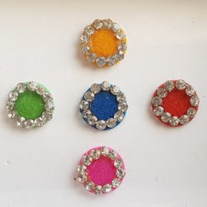 PRC065 Round Coloured Crystal Fancy Bindis  1