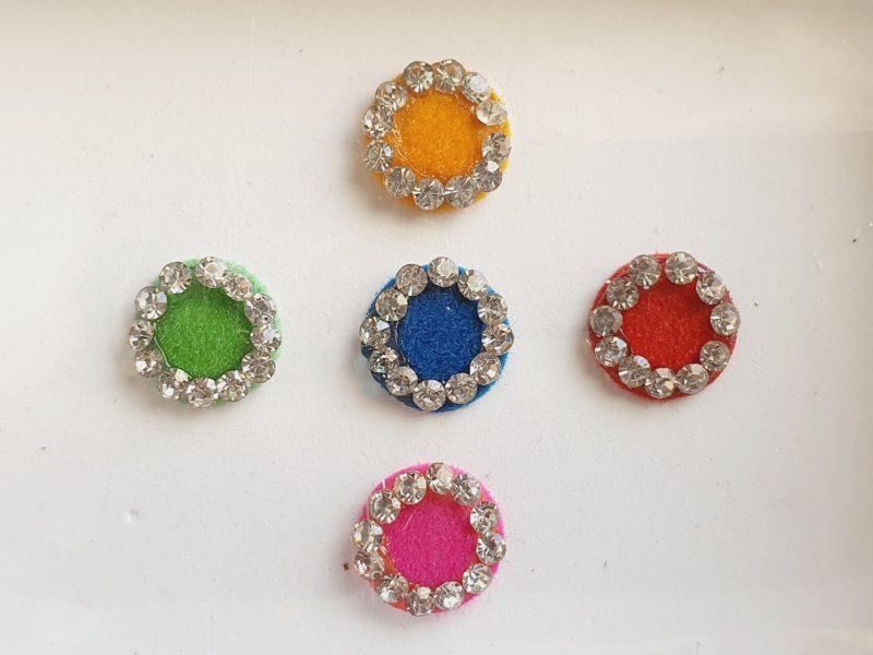 PRC065 Round Coloured Crystal Fancy Bindis