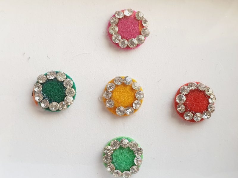 PRC066 Round Coloured Crystal Fancy Bindis