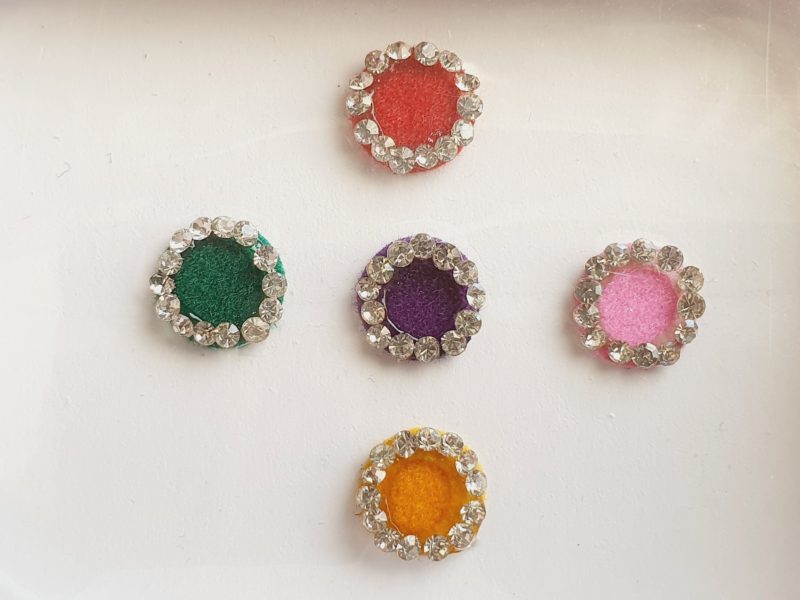 PRC068 Round Coloured Crystal Fancy Bindis