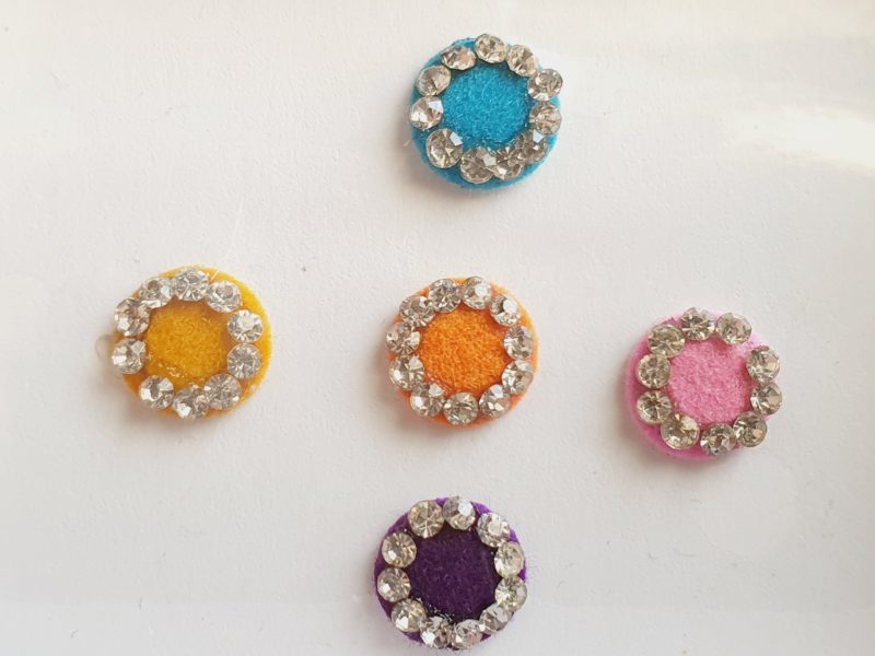 PRC069 Round Coloured Crystal Fancy Bindis