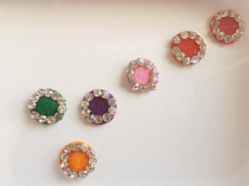 PRC073 Round Coloured Crystal Fancy Bindis