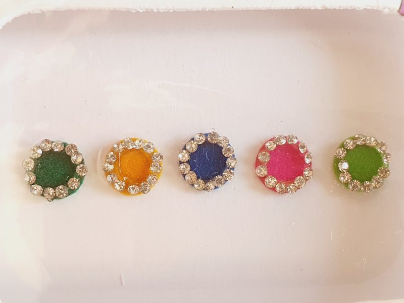 PRC083 Round Coloured Crystal Fancy Bindis