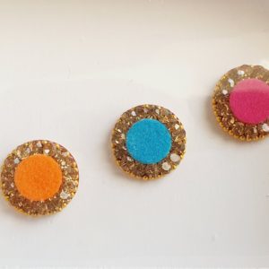 PRC090 Round Coloured Crystal Fancy Bindis  1