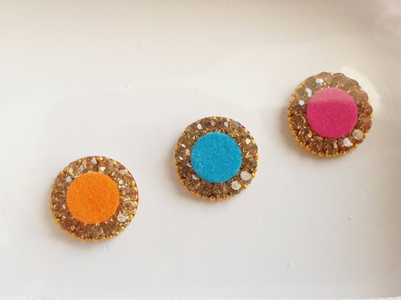 PRC090 Round Coloured Crystal Fancy Bindis
