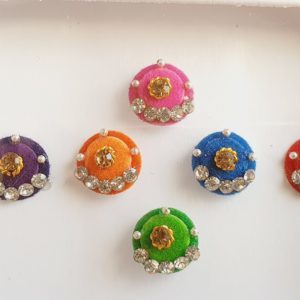 PRC092 Round Coloured Crystal Fancy Bindis  1