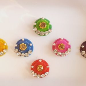 PRC096 Round Coloured Crystal Fancy Bindis  1