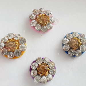 PRC101 Round Coloured Crystal Fancy Bindis