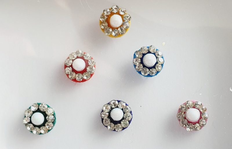 PRC110 Round Coloured Crystal Fancy Bindis