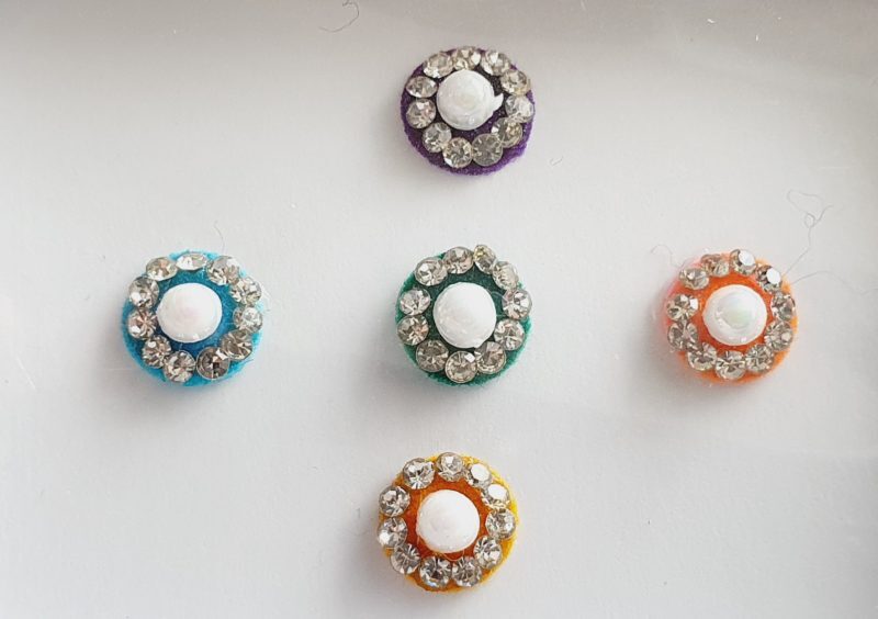 PRC112 Round Coloured Crystal Fancy Bindis
