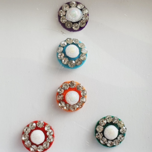 PRC114 Round Coloured Crystal Fancy Bindis