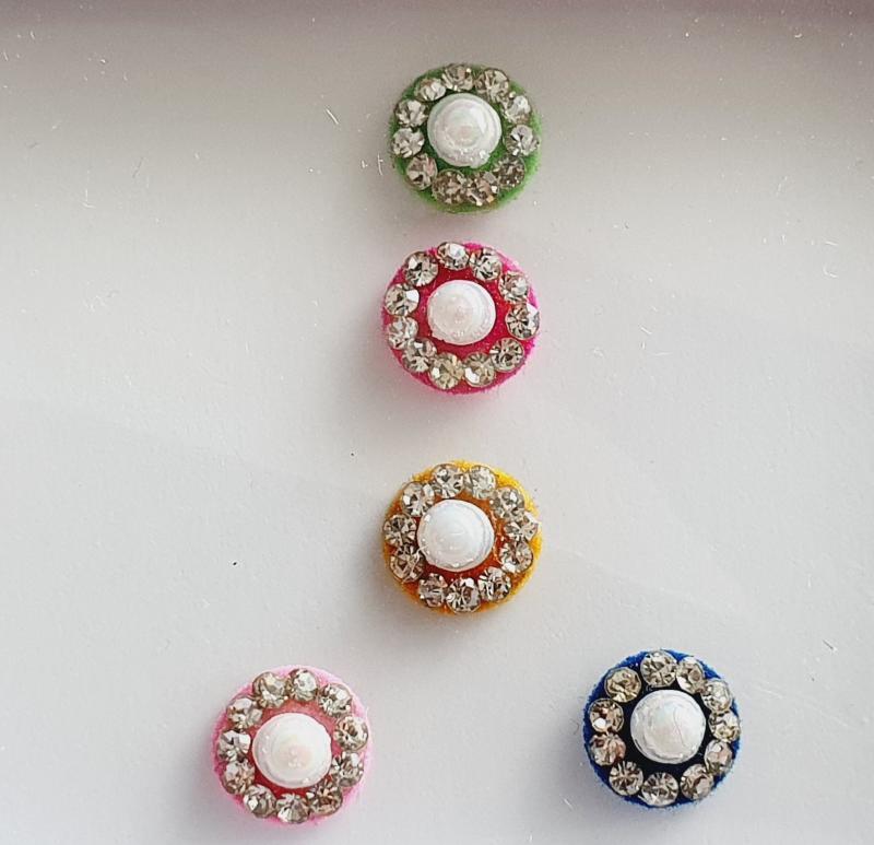 PRC116 Round Coloured Crystal Fancy Bindis