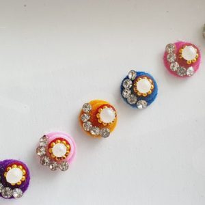 PRC117 Round Coloured Crystal Fancy Bindis 1