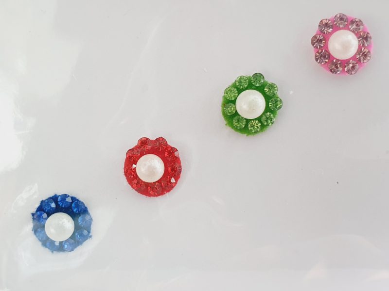 VRC014 Round Coloured Crystal Fancy Bindis