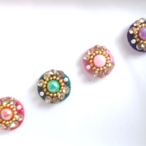 VRC046 Round Coloured Crystal Fancy Bindis