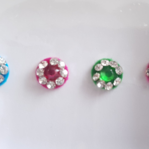 VRC052 Round Coloured Crystal Fancy Bindis