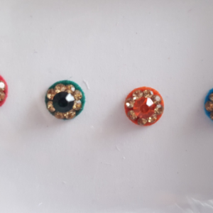 VRC054 Round Coloured Crystal Fancy Bindis