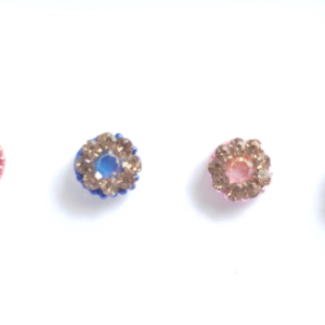 VRC056 Round Coloured Crystal Fancy Bindis