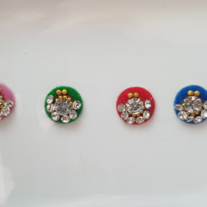 VRC060 Round Coloured Crystal Fancy Bindis