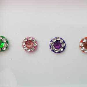 VRC065 Round Coloured Crystal Fancy Bindis
