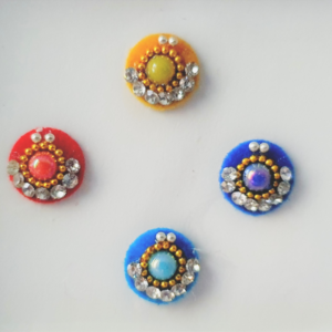 VRC080 Round Coloured Crystal Fancy Bindis