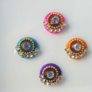 VRC088 Round Coloured Crystal Fancy Bindis