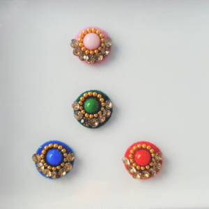 VRC091 Round Coloured Crystal Fancy Bindis