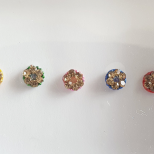 VRC099 Round Coloured Crystal Fancy Bindis
