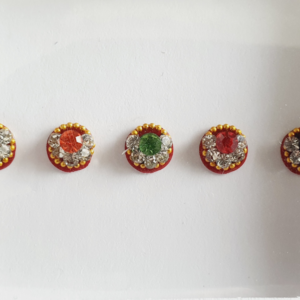 VRC102 Round Coloured Crystal Fancy Bindis