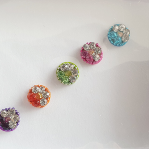VRC103 Round Coloured Crystal Fancy Bindis