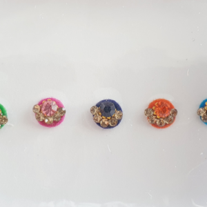 VRC106 Round Coloured Crystal Fancy Bindis