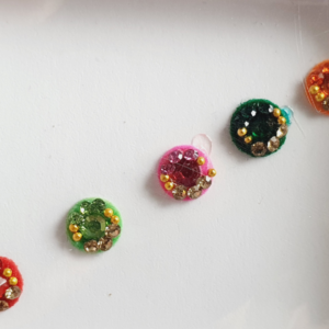 VRC108 Round Coloured Crystal Fancy Bindis