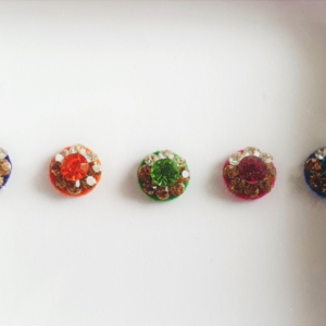 VRC111 Round Coloured Crystal Fancy Bindis