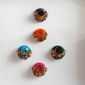 VRC114 Round Coloured Crystal Fancy Bindis
