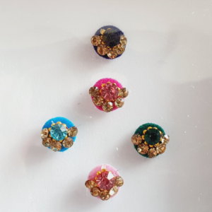 VRC115 Round Coloured Crystal Fancy Bindis
