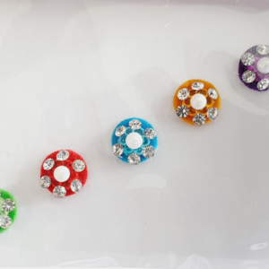 VRC136 Round Coloured Crystal Fancy Bindis