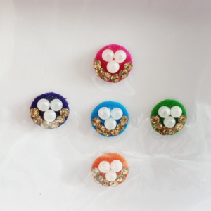 VRC142 Round Coloured Crystal Fancy Bindis   1