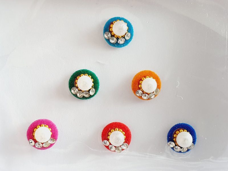 VRC144 Round Coloured Crystal Fancy Bindis