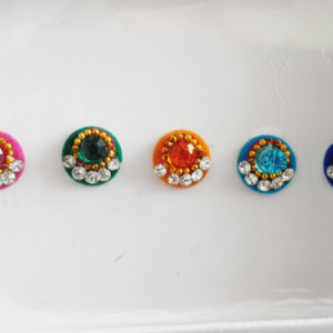 VRC155 Round Coloured Crystal Fancy Bindis