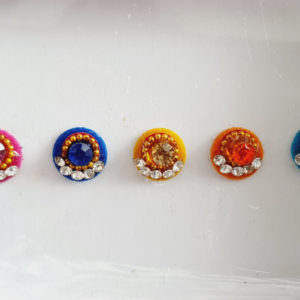 VRC156 Round Coloured Crystal Fancy Bindis